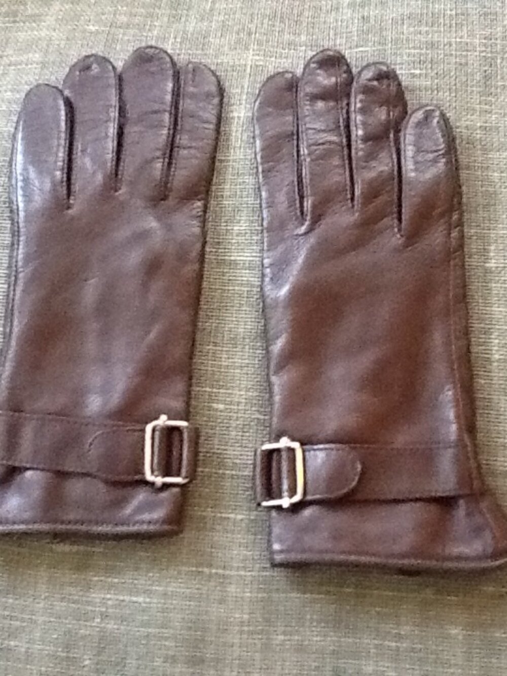 Brown Leather Gloves